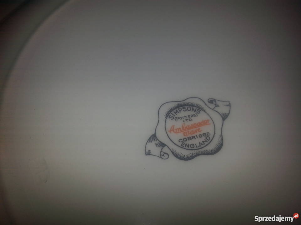 2talerze porcelany sygnowane Simpson ambassador