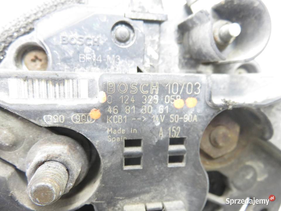 ALTERNATOR FIAT STILO 16 0124325058 46818061 Układ elektryczny silnika