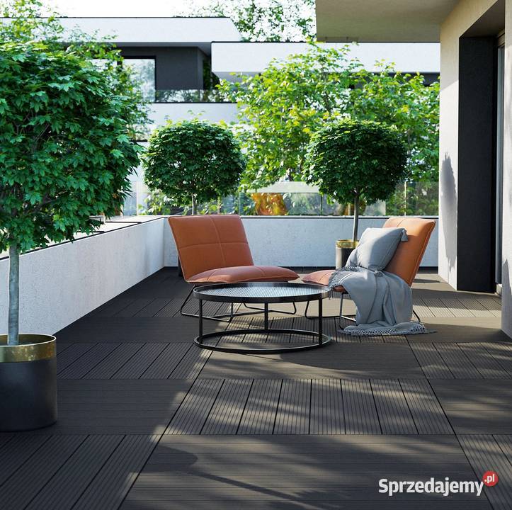Deska balkonowa tarasowa WPC BERGDECK 12m Czarny Warszawa