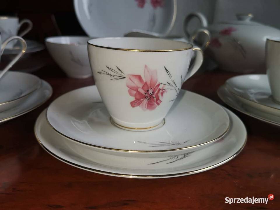 Serwis do herbaty Sygnatura KPM Krister Germany Porcelana i szkło pomorskie Gdańsk