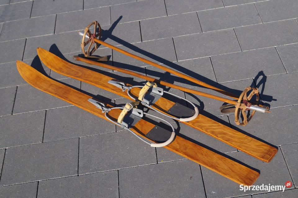 Stare narty dziecięce 100 kijki Pozostałe Pruchnik