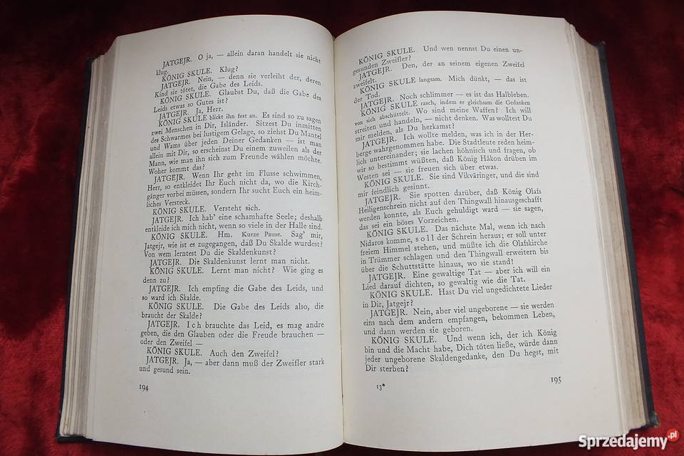 Stara niemiecka powieść z 1803 roku Sprzedam Żary