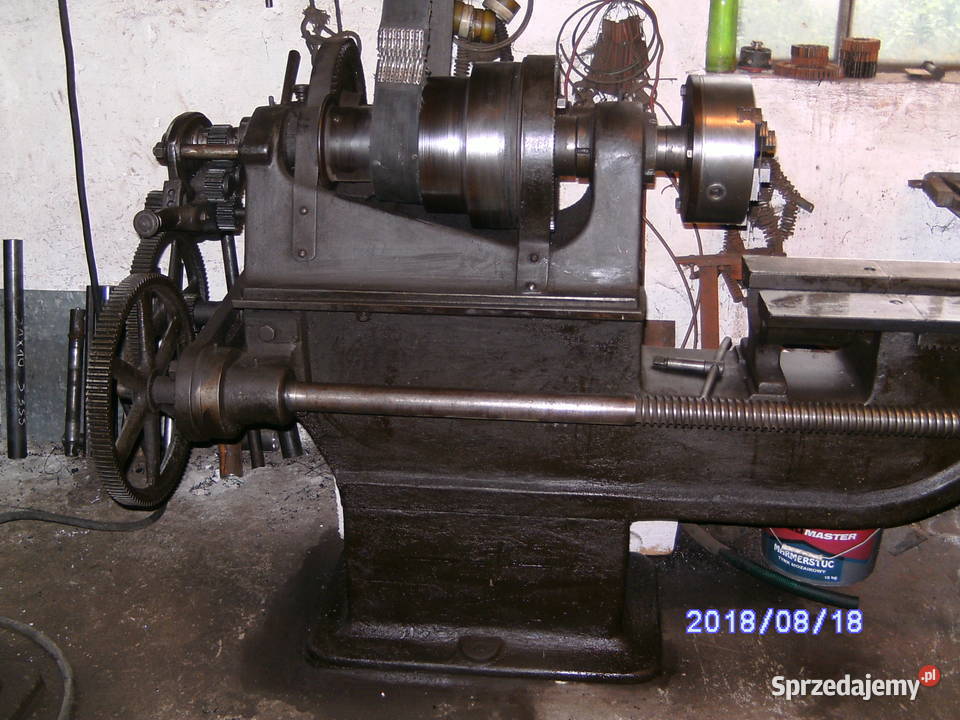 Tokarka zabytkowa duża długa SPRAWNA i ZADBANA Biznes i Przemysł Działoszyce