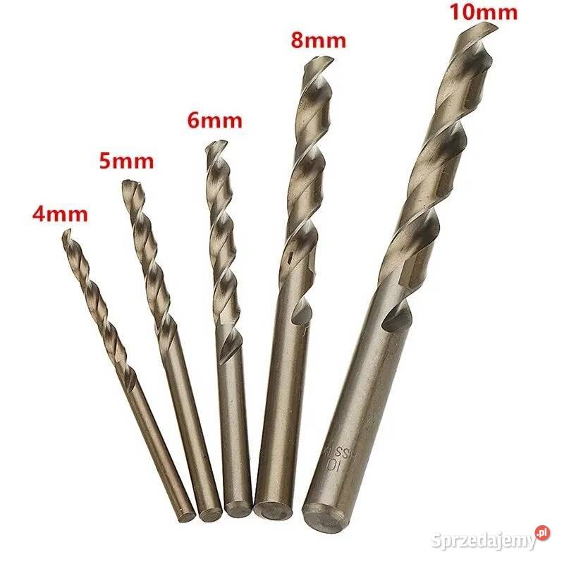 Wiertła kobaltowe 5 M35 do metalu Zestaw 5 el