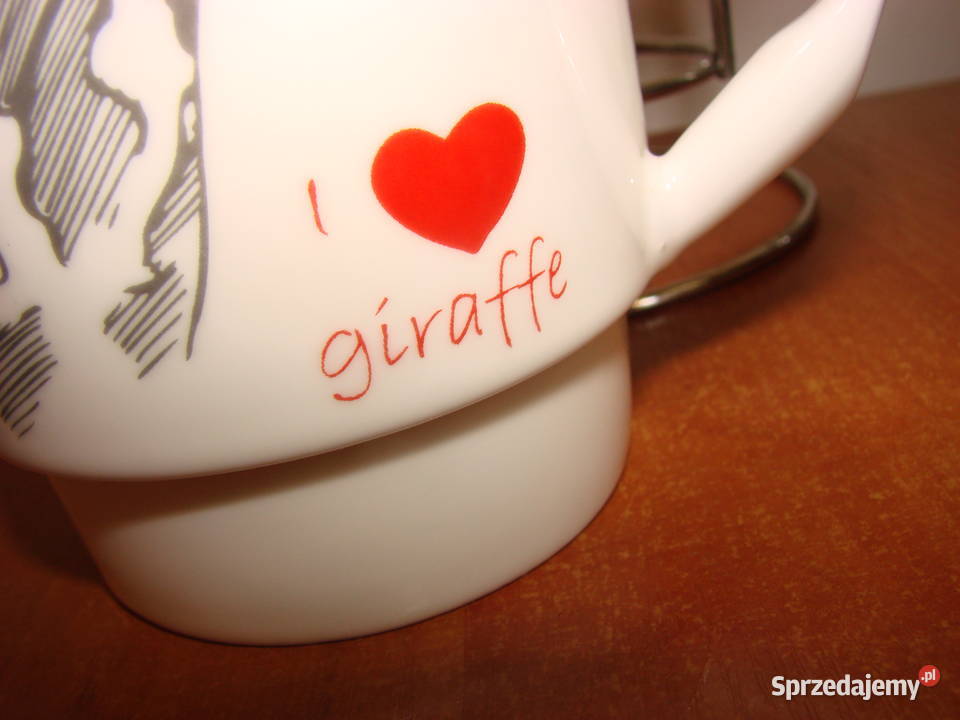 I Love Giraffe zestaw 4 kubków Pruszcz Gdański