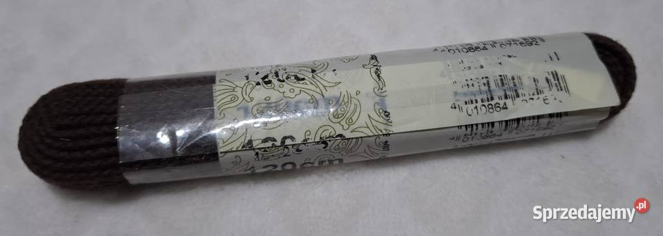 Sznurówki 120 płaskie 8mm 1012 bawełna brązowe Czeladź