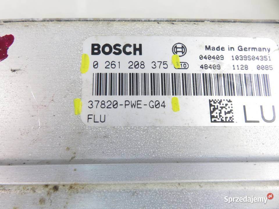 STEROWNIK HONDA JAZZ II 13 L13A1 37820PEWG04 osobowe małopolskie sprzedam