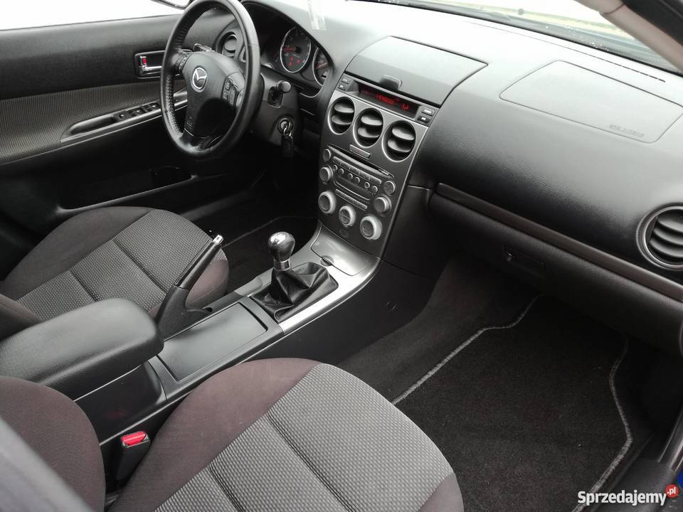 Mazda 6 20 benzyna 141 czarny elektrochrom. lusterko wst. Rudki sprzedam