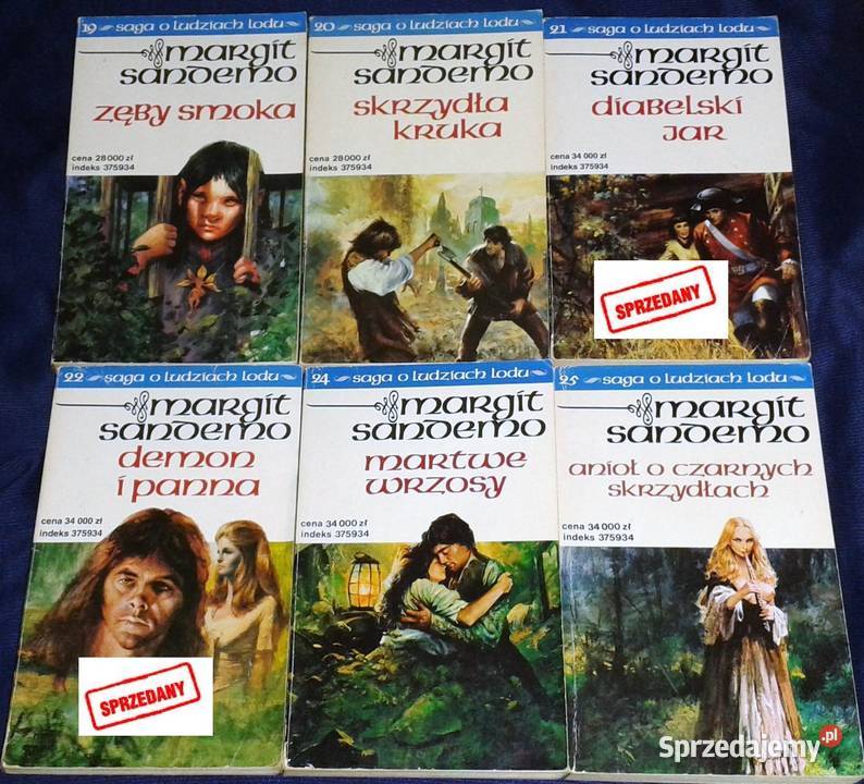 Saga o Ludziach Lodu 33 części Margit Sandemo Pozostałe sprzedam