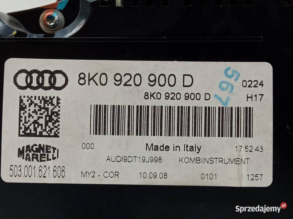LICZNIK EU 8K0920900D 20 TDI Audi A4 IV 20082015 sprzedam