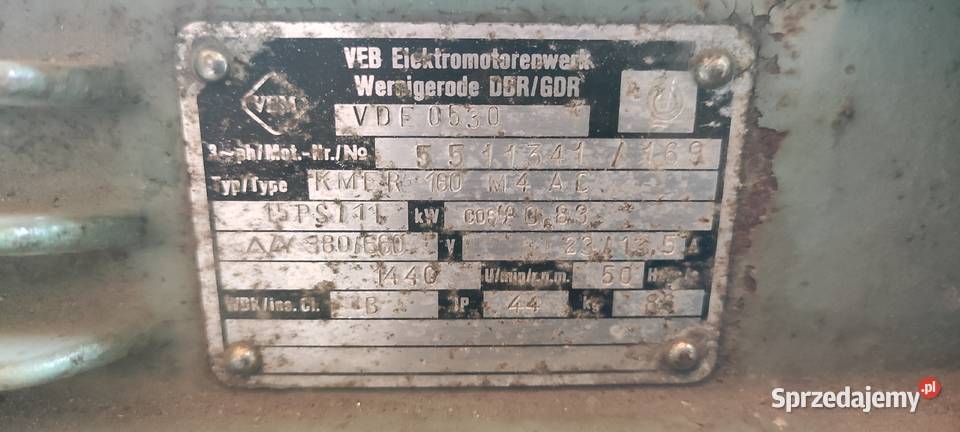 Silnik 11 kw 1440 obr Gwiazda trójkąt Doruchów