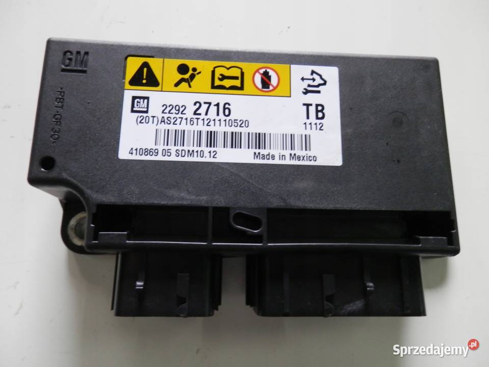 OPEL INSIGNIA MODUL AIRBAG 22922716 Przemęt