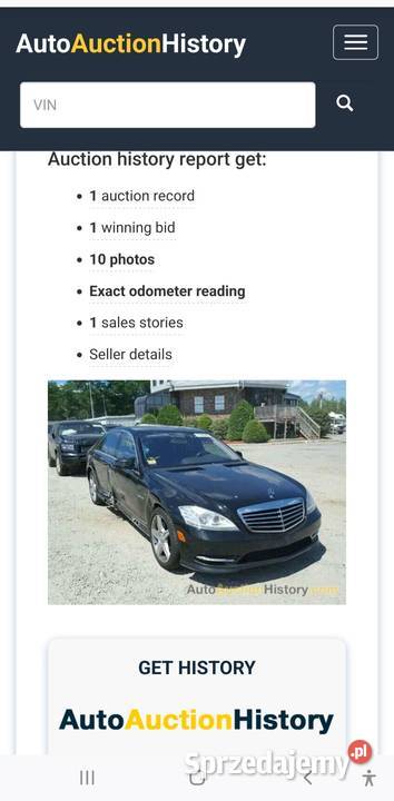 Mercedes Klasa S Warszawa