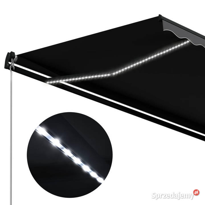 Ręcznie zwijana markiza z LED 450 x 300 Warszawa sprzedam