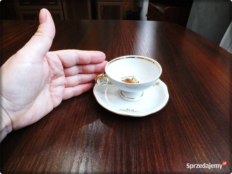 Mała Filiżanka z herbem spodek TURYNGIA Żary sprzedam