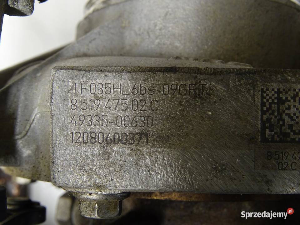 TURBOSPRĘŻARKA TURBO POWIETRZA BMW X1 E84 20 D osobowe