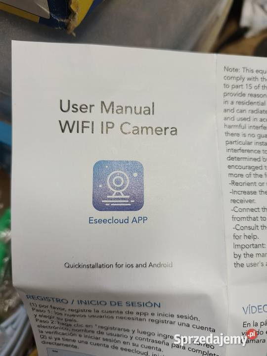 Kamera zewnętrzna wifi dwa obiektywy podkarpackie Tyczyn sprzedam