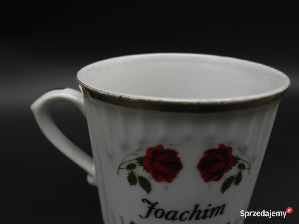 Porcelanowy kubek z imieniem Joachim i motywem wielkopolskie Raszków