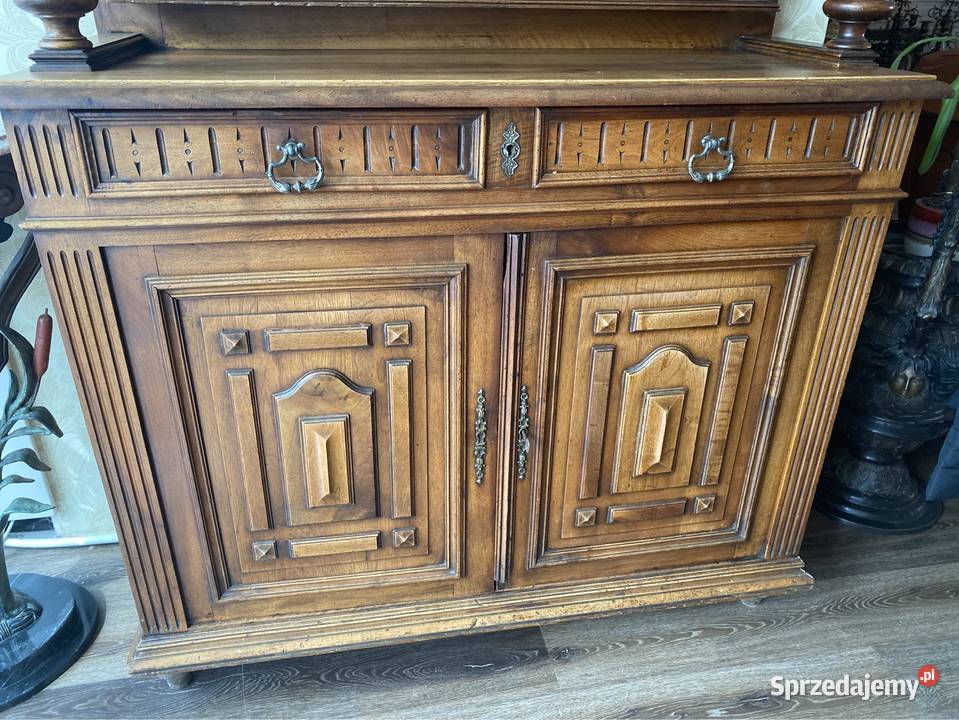 Antyk stary drewniany kredens mebel