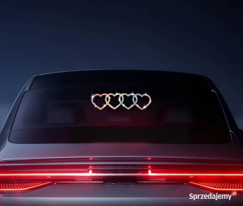 Emblemat logo Audi serduszka Niegosławice