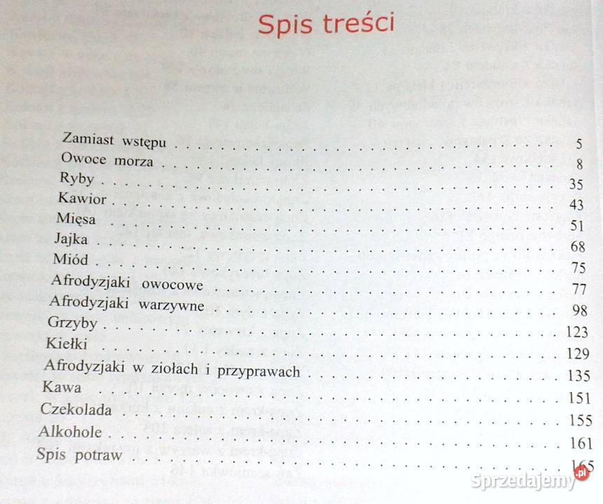 Afrodyzjaki w kuchni 200 recept na miłosne dania Pozostałe sprzedam