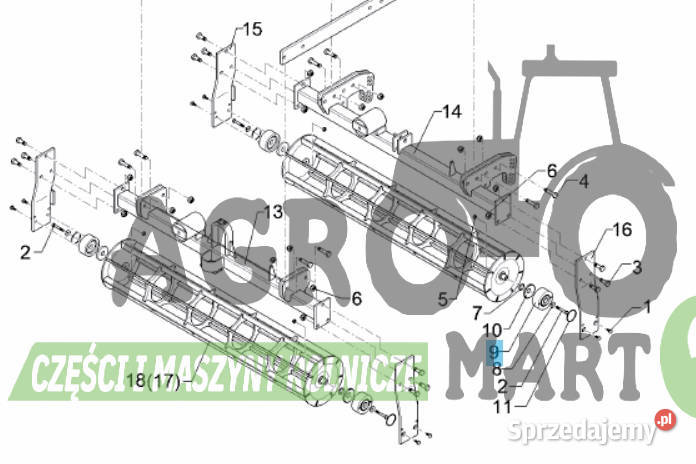 3199371 319 9371 ŁOŻYSKO Z OBUDOWĄ fi25 LEMKEN Wichrów