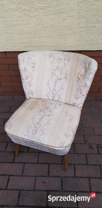 Fotel art deco muszelka klubowy krzesło stolik mazowieckie Garwolin