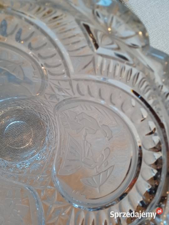 Duży wazon Bohemia wzór scenka rodzajowa retro Koźminek sprzedam