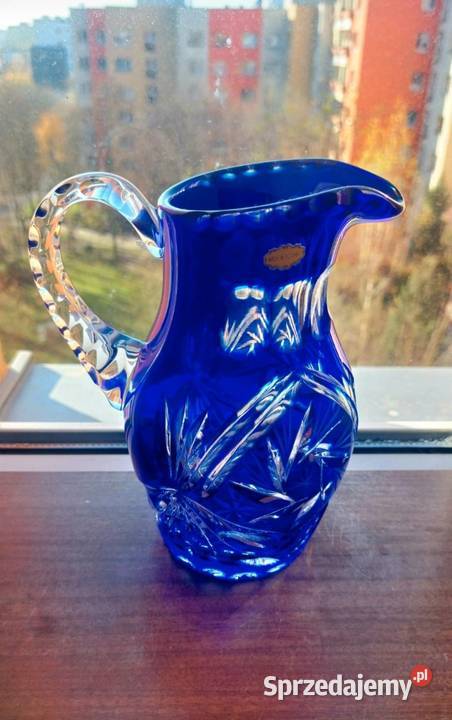 Piękny dzbanek kryształowy Violetta Wrocław