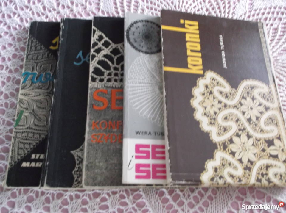 Książki serwety i serwetki na szydełku Czersk