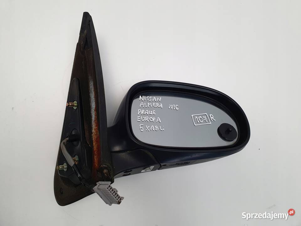 LUSTERKO Nissan Almera N16 PRAWE PASAŻERA 5 Pin osobowe Chełm
