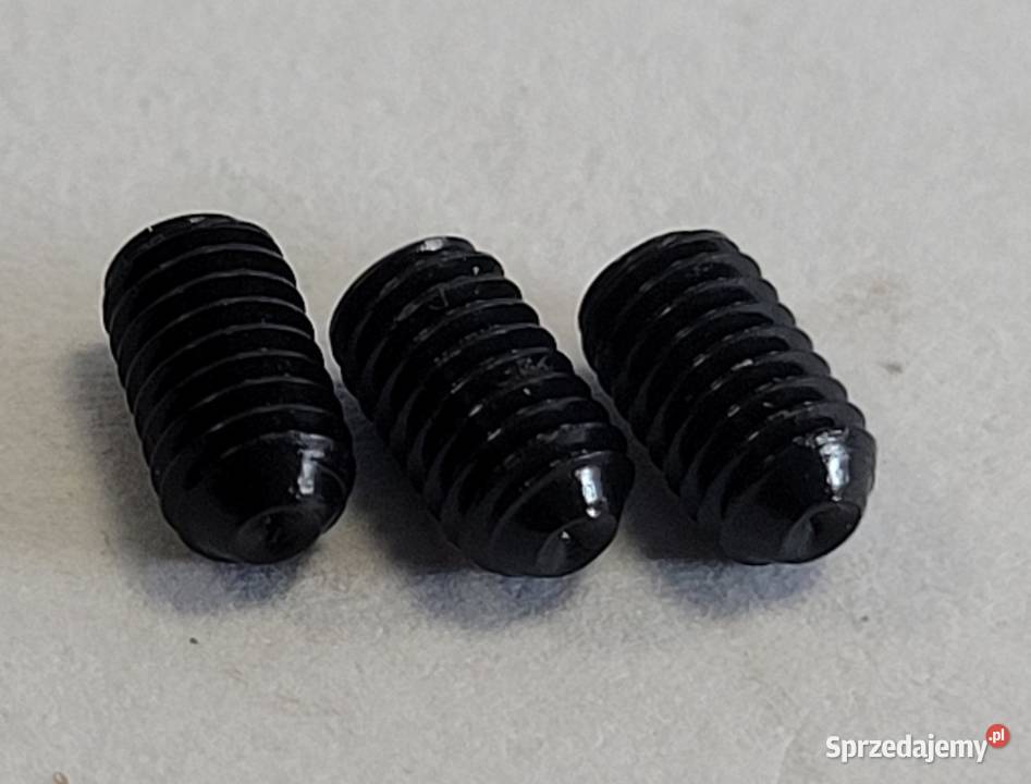 Śruba dociskowa 3x 5 DIN 916 ISO4029 czarna Rydułtowy