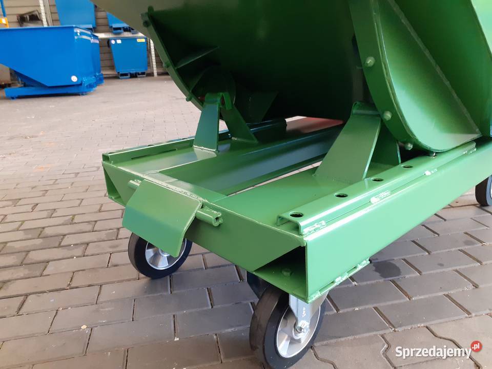 Wychylny pojemnik stalowy kołyska koleba 11 m3 Daszyna sprzedam