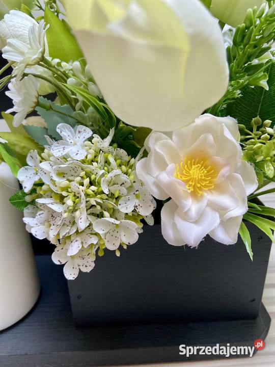 Kompozycja kwiaty sztuczne cmentarz Pozostałe Kalisz sprzedam