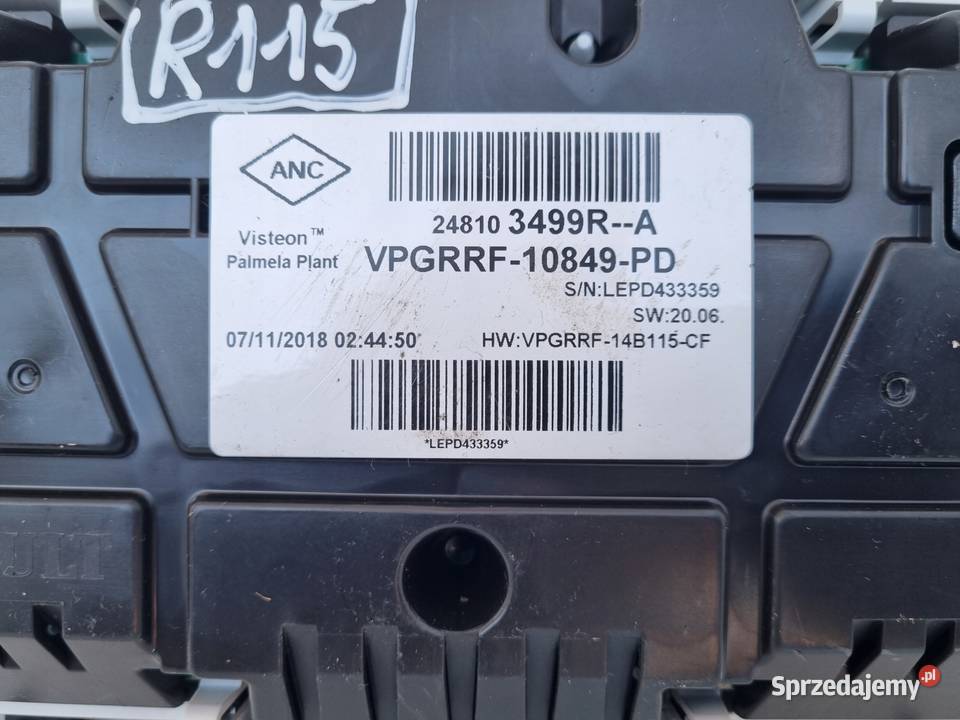 Renault Captur I LICZNIK ZEGARY Europa