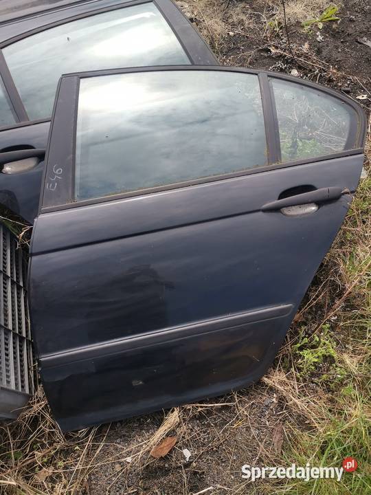 Drzwi lewe tył bmw e46 czarne osobowe Czerwionka-Leszczyny