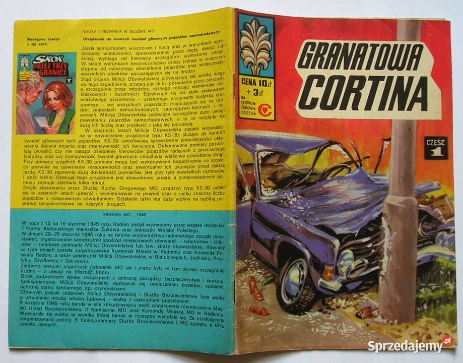 KAPITAN ŻBIK GRANATOWA CORTINA 1978 Komiksy Łódź
