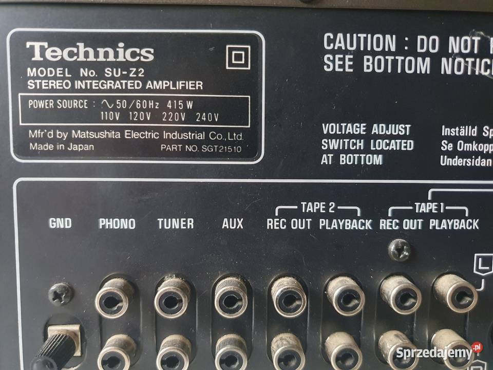 Wieża stereo Technics SUZ2 STZ1 JAPAN Solnica