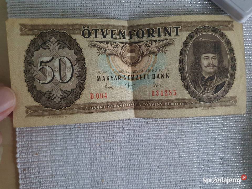 Stare pieniądze 50 forintów 1983 listopad sprzedam