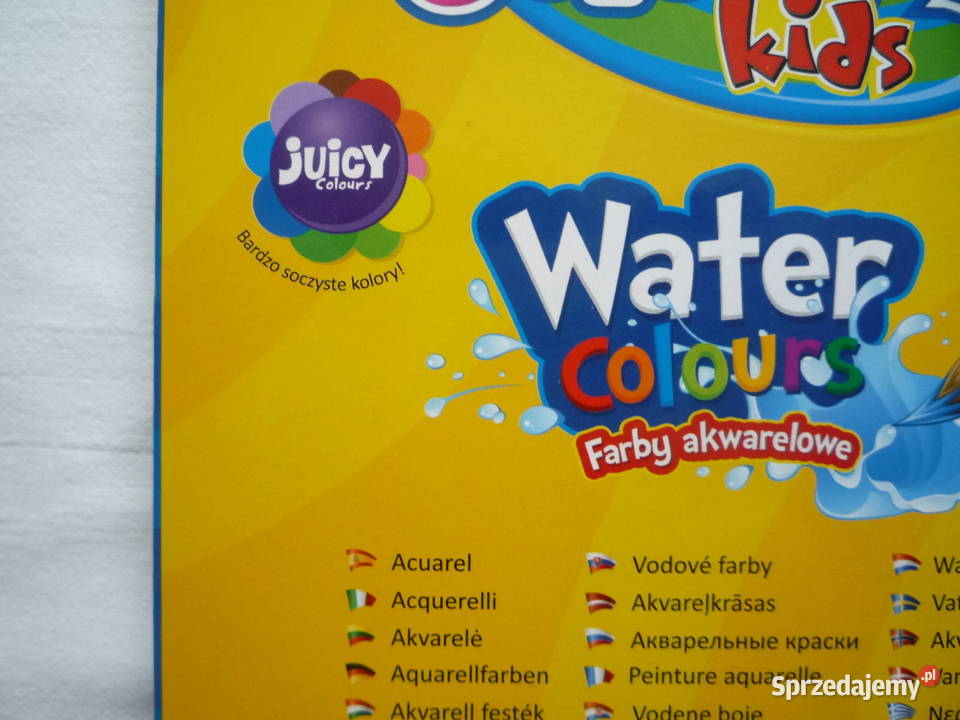 Farby akwarelowe Colorino 18 kolorów z dużymi zachodniopomorskie Szczecin