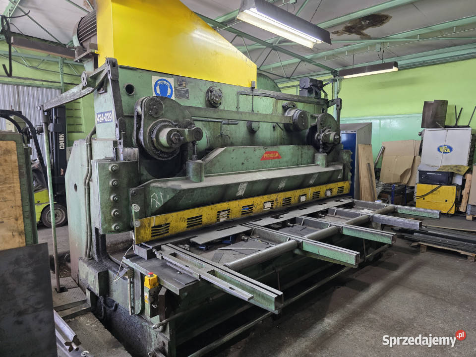 Nożyce gilotynowe gilotyna hydrauliczna do blach pełny VAT Biskupice