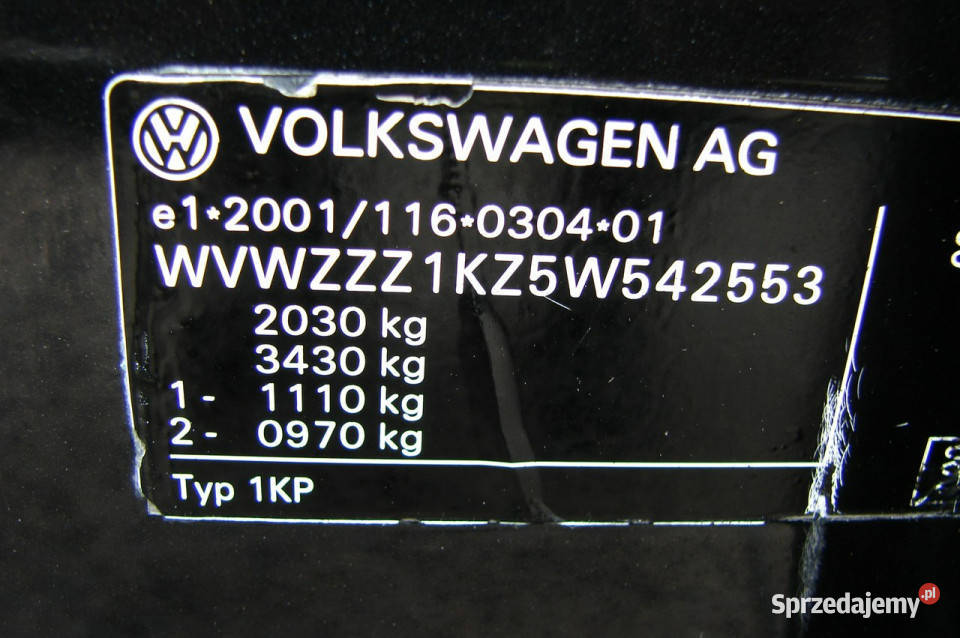 Volkswagen Golf Plus 20 TDI 105 I 20042009 Rok produkcji 2005 Piła
