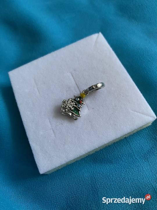 nowa unikatowa zawieszka charms beads choinka