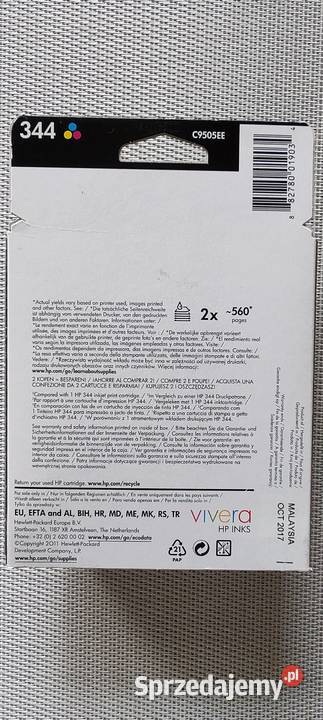 Tusz kolor hp 344 Pozostałe Szczecin