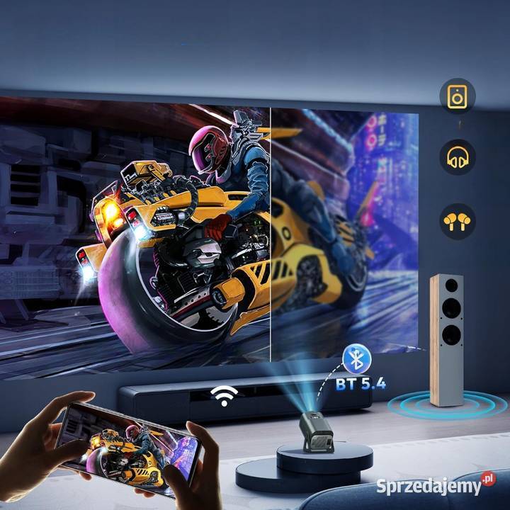 PROJEKTOR NATYWNY 5G WIFI6 BLUETOOTH 50 SMART mazowieckie Myszyniec
