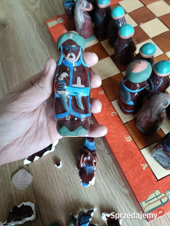 Stare porcelanowe szachy PRL DDR Wrocław sprzedam