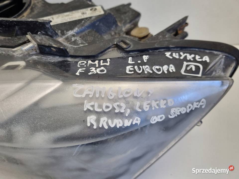 LAMPA LEWA BMW F30 F31PRZEDNIA lewy przód ZWYKŁA Rudka