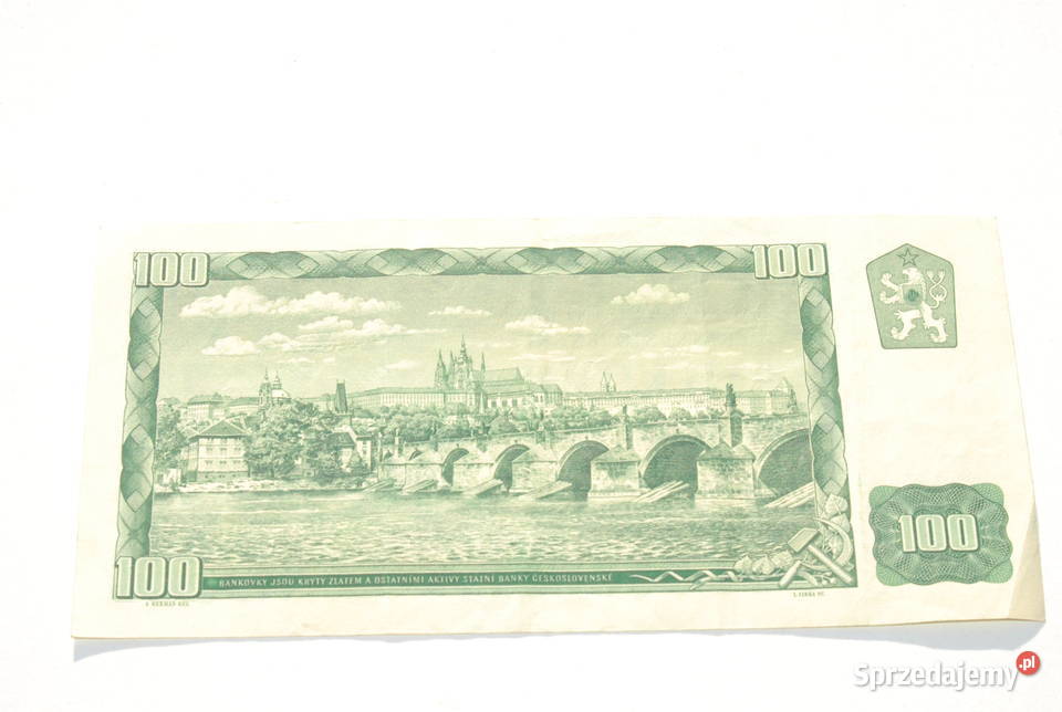 Stary banknot 100 koron Czechosłowacja 1961 Cieszyn