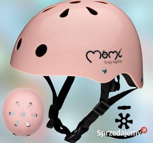 KASK DZIECIĘCY MoMi 47 58 Różowy Nowy Promocja Gdynia