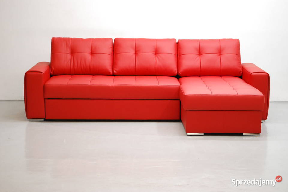 SKÓRA NATURALNA NAROŻNIK Z FSPANIA 6038 SOFA Poznań